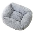 thumbnail image 1 of Calming Plush Dog Cat Bed Soft Fluffy Cuddler Pet Cushion Warming Puppy Bed Machine Washable, 1 of 8
