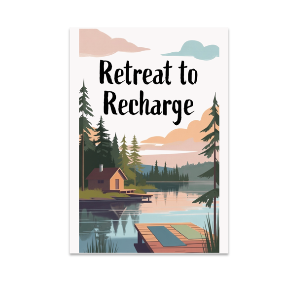 Calming Retreat Wall Art - Stress Relief Enthusiast - 13x19 Poster Print