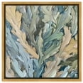 thumbnail image 1 of Calming Seaweed Beach Coastal Inspired Canvas Wall Art by Art Remedy, Gold Floater Frame, 30"x30", 1 of 7