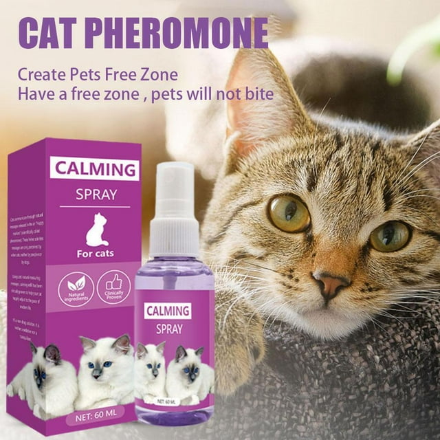 Calming Sprays For Cats Reduce Your Pets Anxiety Aggression Pheromone Relief 60ml