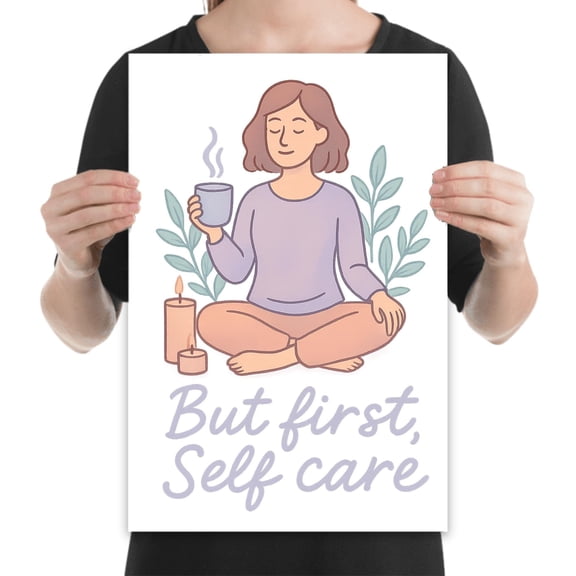 Calming Ritual Art - Wellness Enthusiast - 13x19 Poster Print - Bedroom Decor