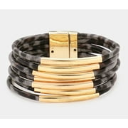 Calmly Wild Faux Leather Bracelet