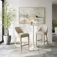 thumbnail image 1 of Calmo Barstool Beige Barstool, Modern Style, Ergonomic and supportive footrest, Plywood, Indoor Bar, 1 of 11