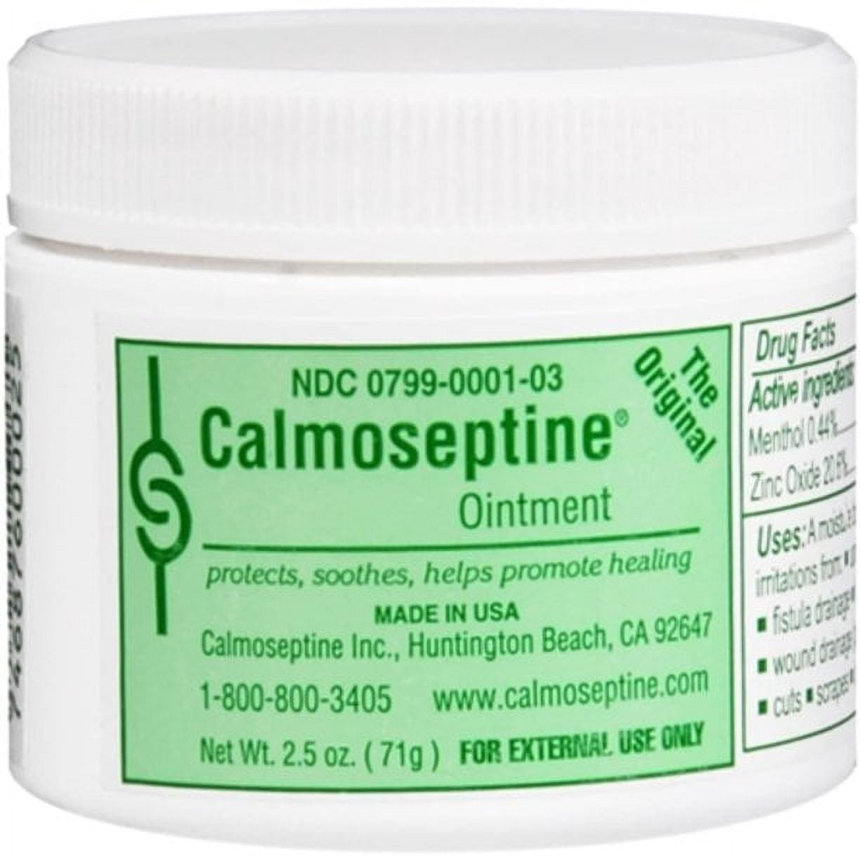 Calmoseptine Diaper Rash Ointment Jar 2.5 Oz 4 Ct Multipurpose