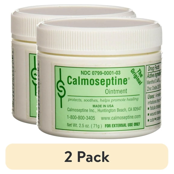 (2 pack) Calmoseptine Ointment, 2.5 Oz.