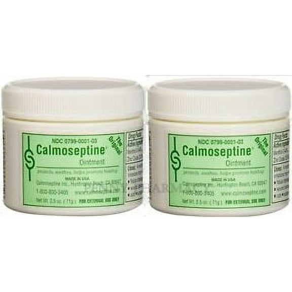 Calmoseptine Ointment JAR 2.5oz ( 2 PACK ) FRESH PHARMACY SUPPLY!