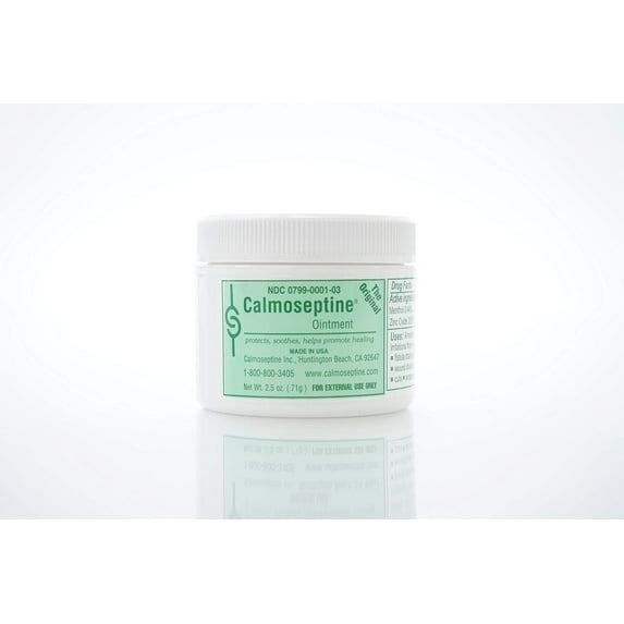 Calmoseptine Skin Healing Moisture Barrier Ointment - Effective for Wound Care, Diaper Rashes, Irritation, Burn, Cuts & Itching with Menthol & Zinc Oxide for Healthy Skincare - 2.5 Oz, Pack of 10