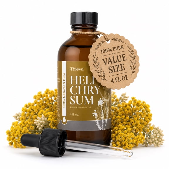 Calmoura Pure Helichrysum Essential Oil Natural Aromatherapy Oil for Diffusers, 4 fl Oz