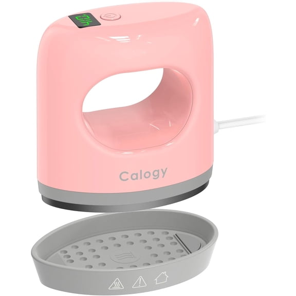 Calogy Super Mini Heat Press Machine, Fast Up to Max 410 in 3Mins & 4 Heating Setting with LED Display, Mini Iron for Crafting with Precision Tip, Easy for Small Objects Like Shoes, Hats