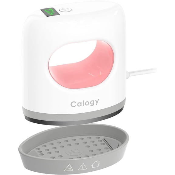 Calogy Super Mini Heat Press Machine, Fast Up to Max 410 in 3Mins & 4 Heating Setting with LED Display, Mini Iron for Crafting with Precision Tip, Easy for Small Objects Like Shoes, Hats