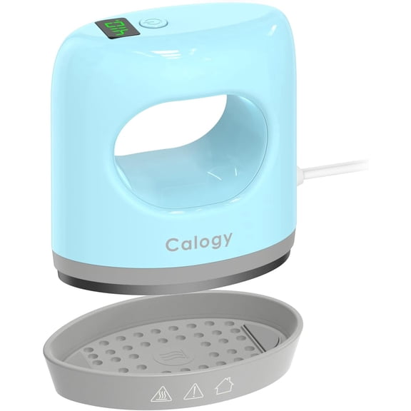 Calogy Super Mini Heat Press Machine, Fast Up to Max 410 in 3Mins & 4 Heating Setting with LED Display, Mini Iron for Crafting with Precision Tip, Easy for Small Objects Like Shoes, Hats