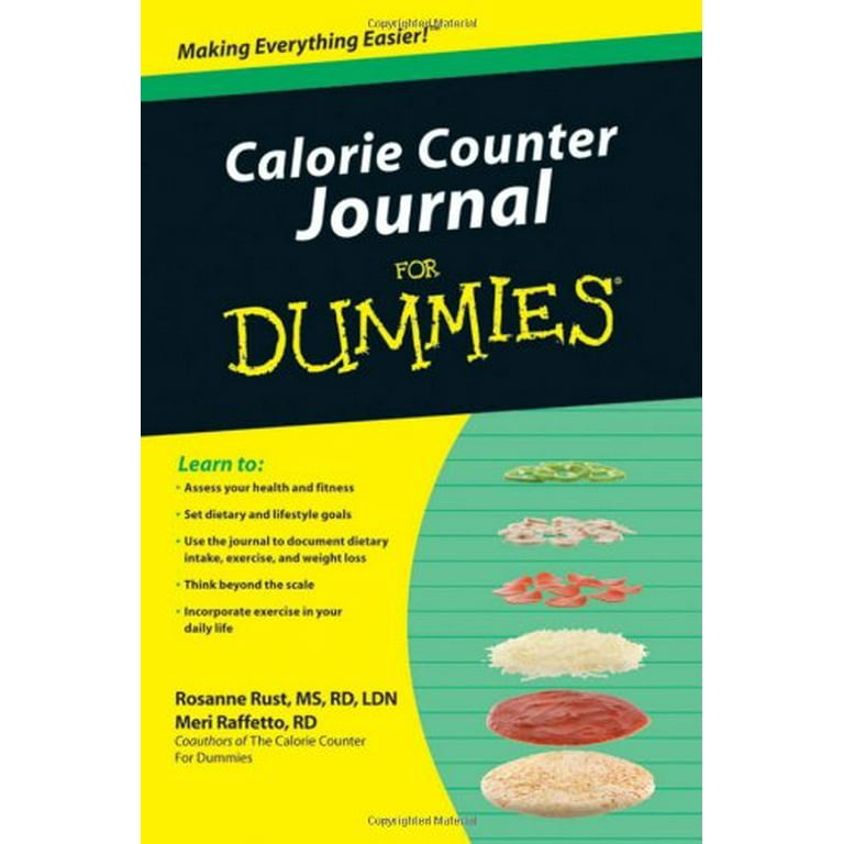Pre-Owned Calorie Counter Journal for Dummies Paperback - Walmart.com