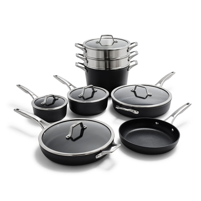 Calphalon 13-Piece Hard-Anodized Nonstick Cookware Set, Oven-Safe