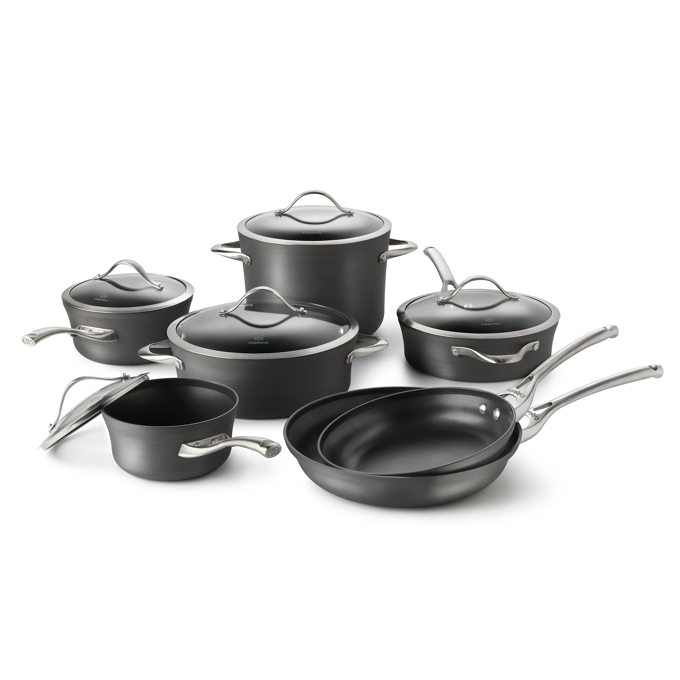  Calphalon Nonstick Cookware Set, 8 Pc, Black: Home & Kitchen