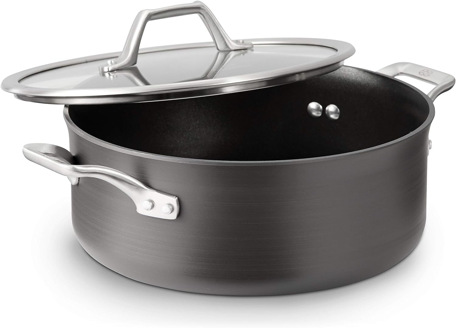 Calphalon 5-Quart Hard Anodized Nonstick Dutch Oven with Glass Lid