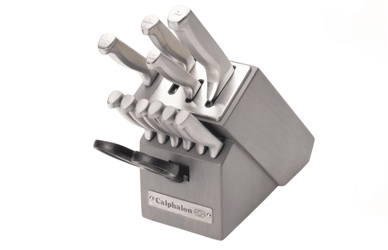 Calphalon 2017943 Stainless Steel 12 piece Cutlery Block Set, Silver