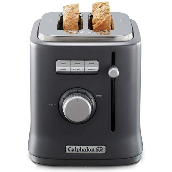 Open Box Calphalon 2084021 Intellicrisp 2 Slice Toaster, Black