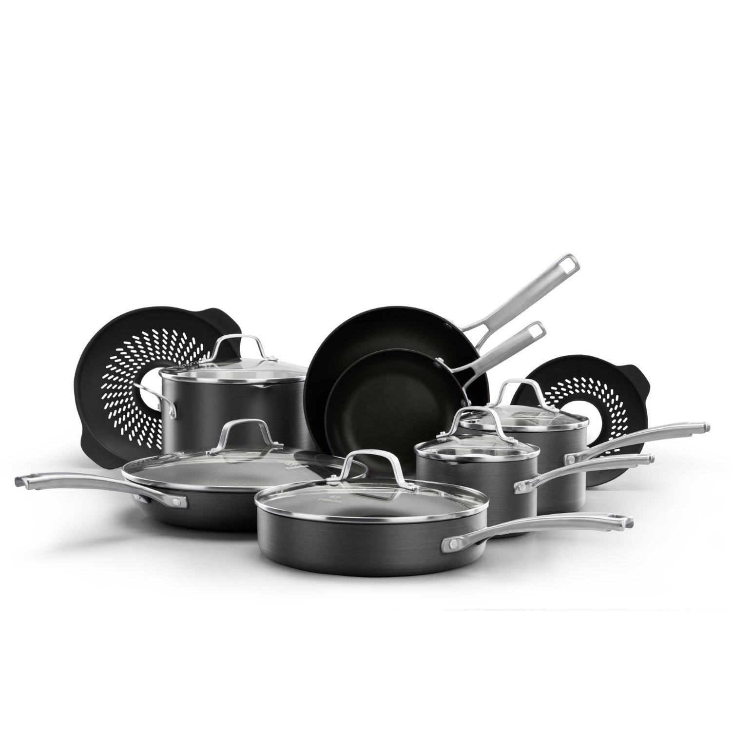 Calphalon 2094471 Classic Nonstick 14-Piece Cookware Set With No-Boil-Over  Inserts 