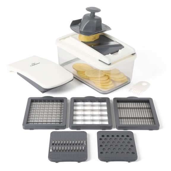 Calphalon Aero 8 in 1 Vegatebale Chopper and Dicer, Food Chopper with Container