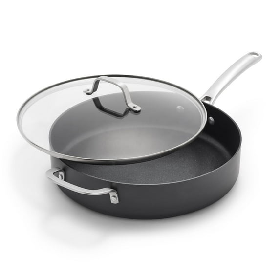 Calphalon Classic Hard-Anodized Nonstick Cookware, 5 Qt. Saute Pan with Lid