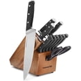 thumbnail image 1 of Calphalon Classic Kitchen Knife Set with Self-Sharpening Block, 12-Piece High Carbon Knives, 1 of 11