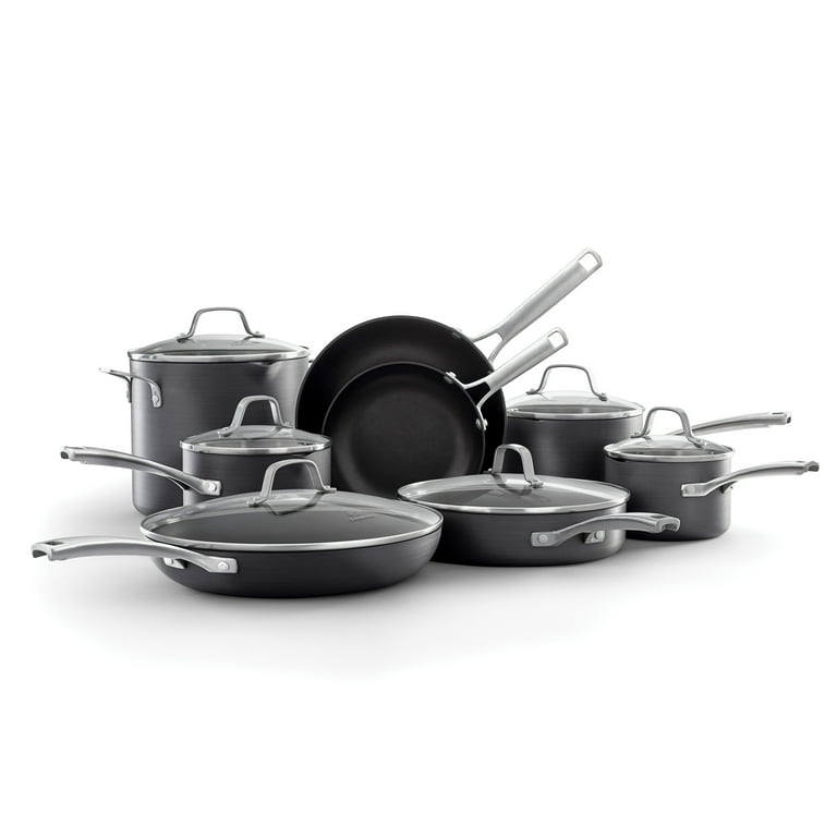 KitchenAid Stainless Steel Cookware Set, (14 pc.), Color: Only in Red or  Black