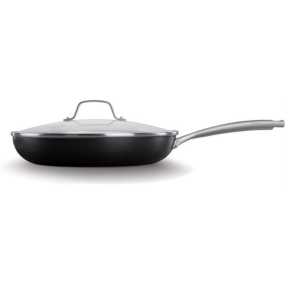 Calphalon Classic Oil-Infused Ceramic 12-Inch Fry Pan with Cover