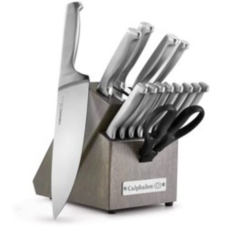 Calphalon Classic Self Sharpening Stainless Steel Cutlery Knife Block Set with SharpIN Technology, 15 Piece