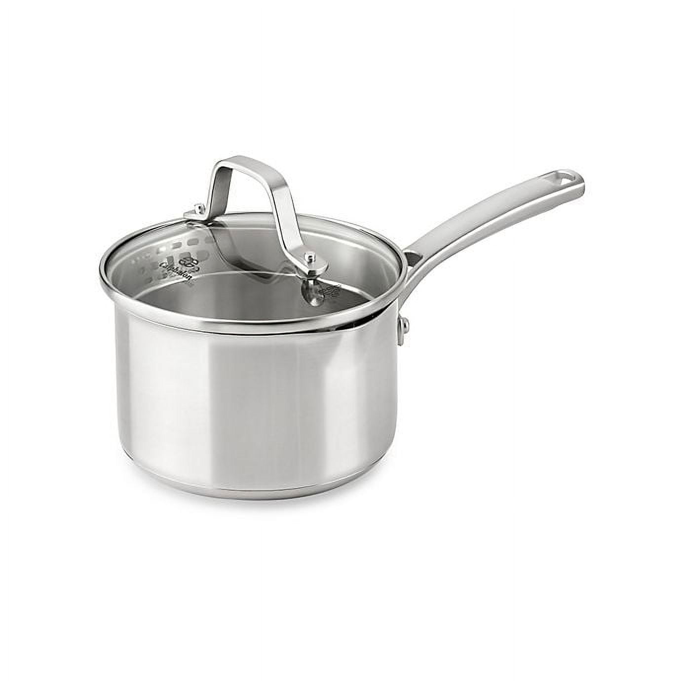 Calphalon Classic Stainless Steel 1.5 qt. Covered Saucepan 