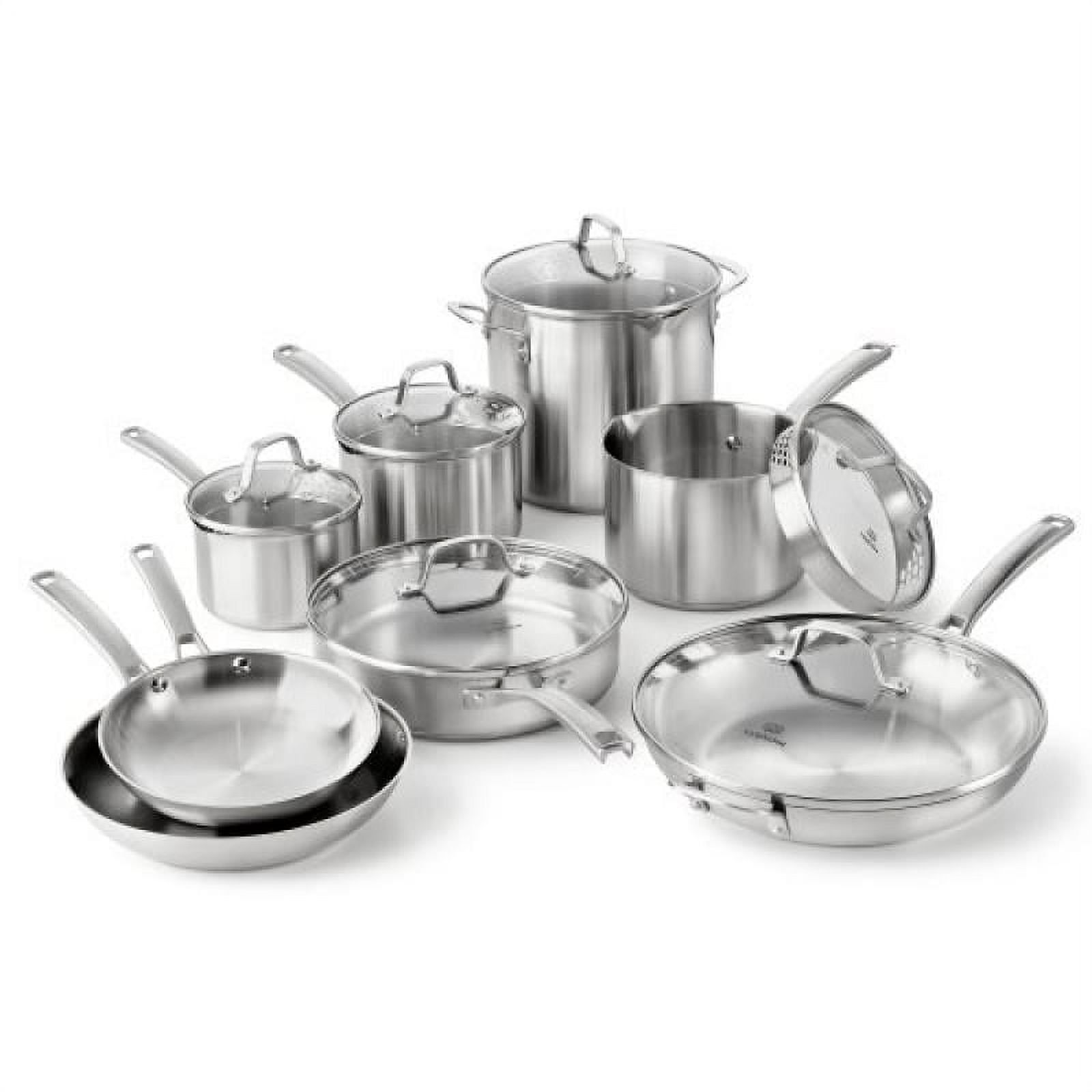 Calphalon Classic Stainless Steel 14-Piece Cookware Set 