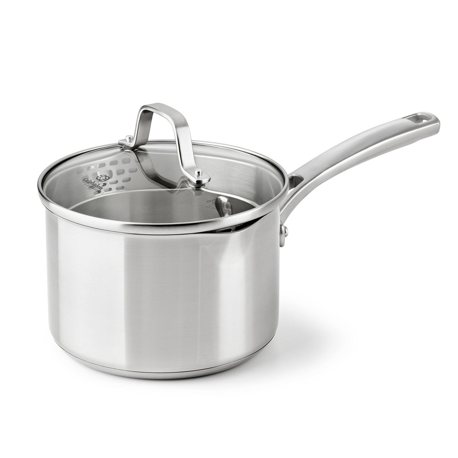 Calphalon Select 2.5 qt. Stainless Steel Sauce Pan with Glass Lid