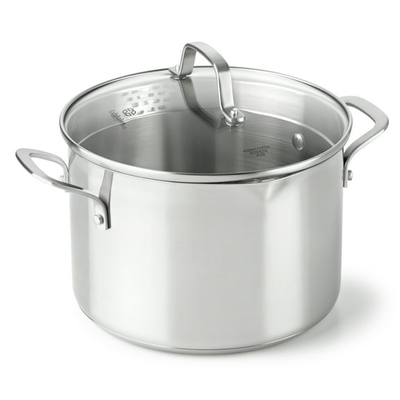 Calphalon Classic Stainless Steel 6-Quart Stock Pot with Cover, 1891274