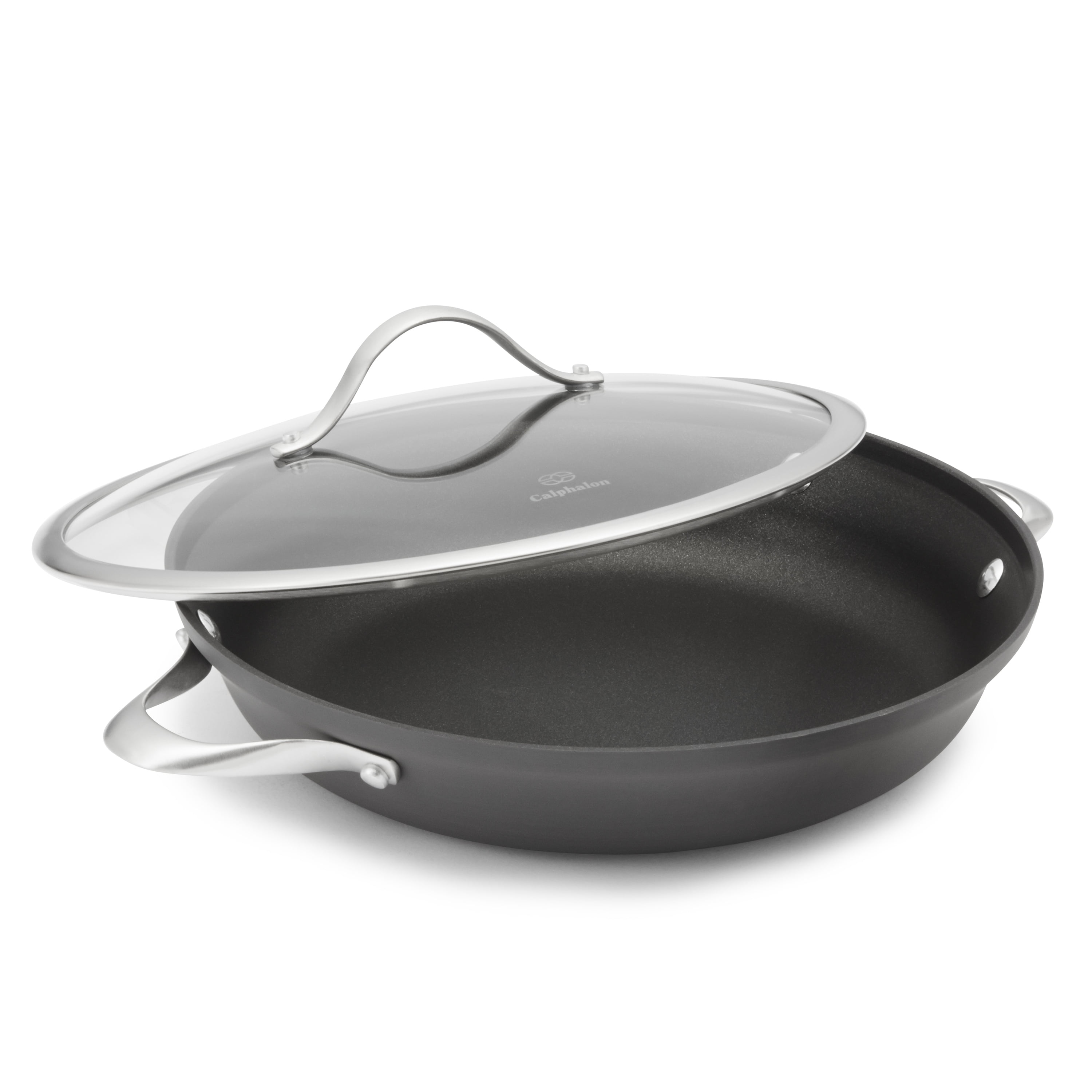 Calphalon Tri-Ply Stainless Steel 12-in. Covered Everyday Pan