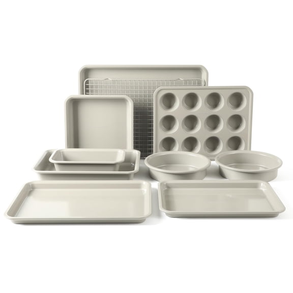 Calphalon Legacy 10-Piece Nonstick Bakeware Set in Legacy Taupe