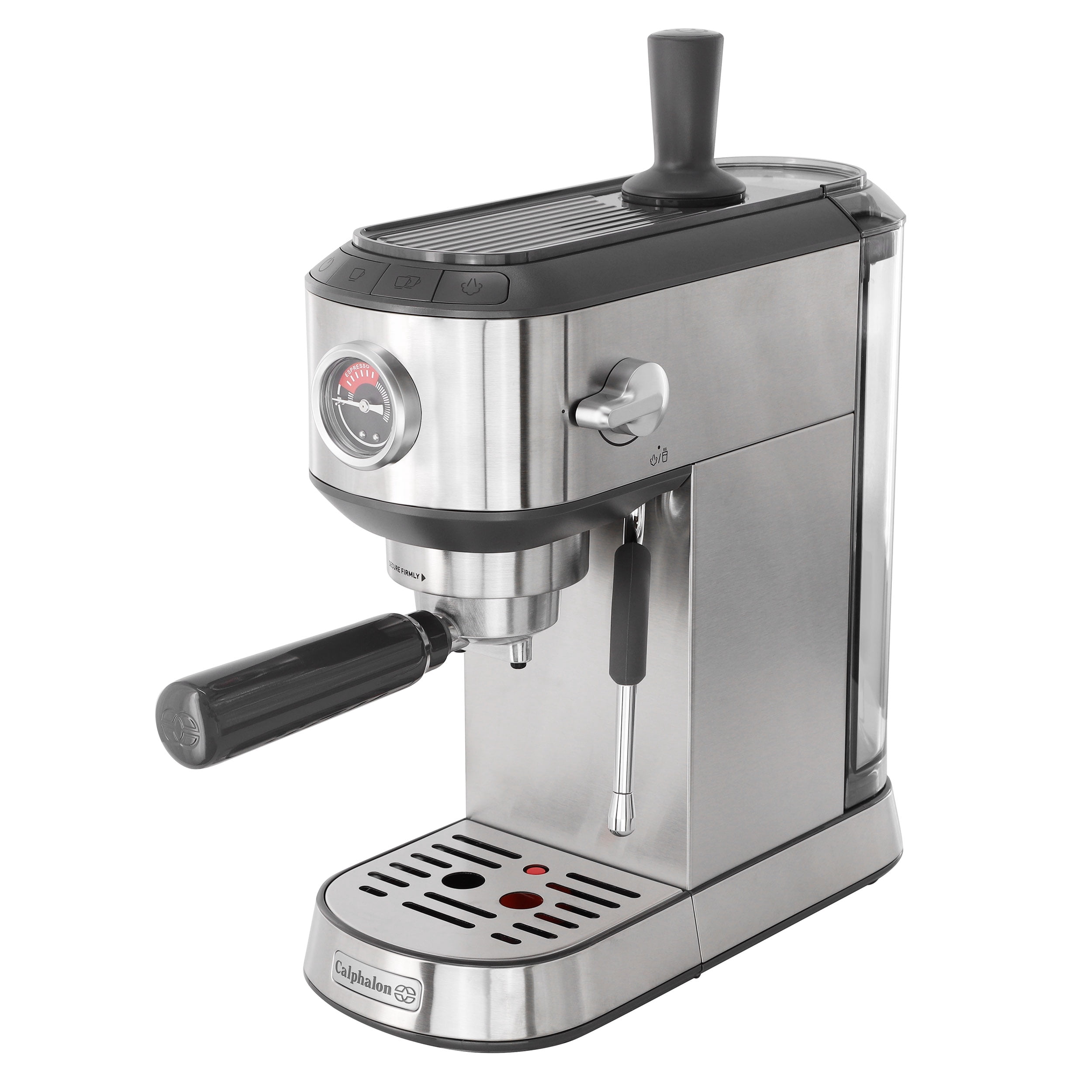 Calphalon Miniatura Compact Espresso Machine and Milk Frother in Silver