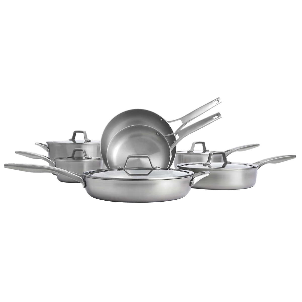 Calphalon Premier 11-Piece Stainless Steel Cookware Set