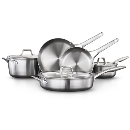 Calphalon Premier 8 Piece Oven Safe Stainless Steel Cookware Set w/Lids