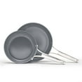 thumbnail image 1 of Calphalon Premier Ceramic Nonstick 8" and 10" Frying Pan Set, Mushroom Grey, 1 of 6