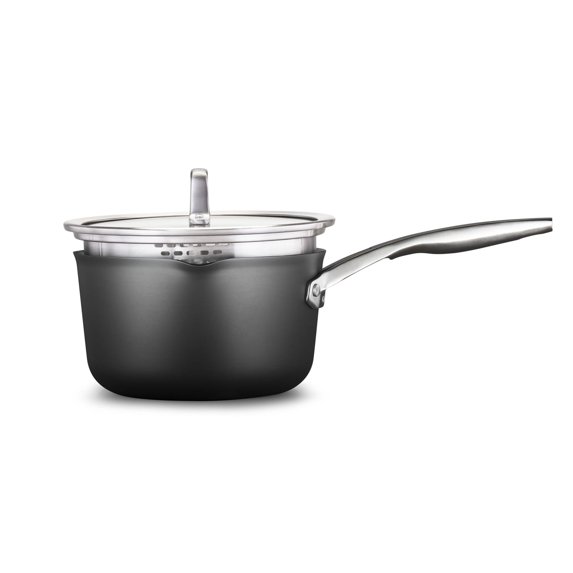 Calphalon Premier Hard-Anodized Nonstick 3.5-Quart Saucepan with Lid