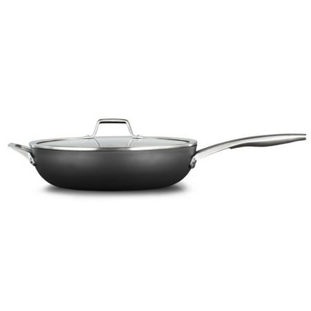 Calphalon Premier Hard-Anodized Nonstick Cookware, 13-Inch Deep Skillet with Cover