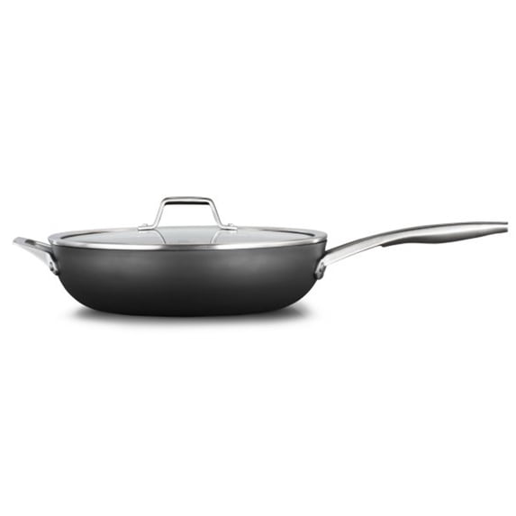 Calphalon Premier Hard-Anodized Nonstick Cookware, 13-Inch Deep Skillet with Cover