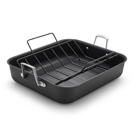 Calphalon Premier Hard-Anodized Nonstick 16-Inch Roasting Pan with Rack