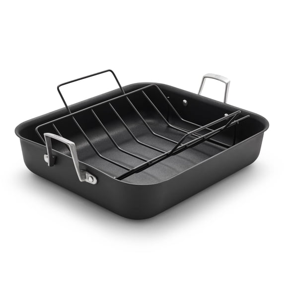 Calphalon Premier Hard-Anodized Nonstick 16-Inch Roasting Pan with Rack