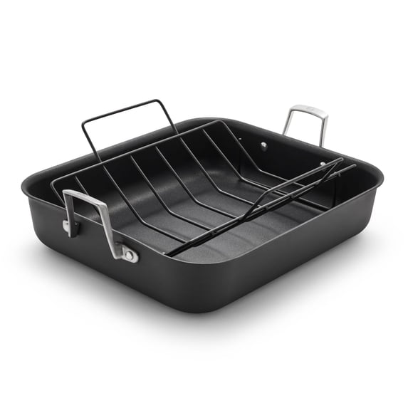 Calphalon Premier Hard-Anodized Nonstick 16-Inch Roasting Pan with Rack