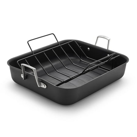Calphalon Premier Hard-Anodized Nonstick 16-Inch Roasting Pan with Rack