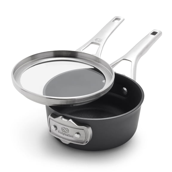Calphalon Premier Space Saving 1.5 Qt Hard Anodized Nonstick Saucepan w/Lid