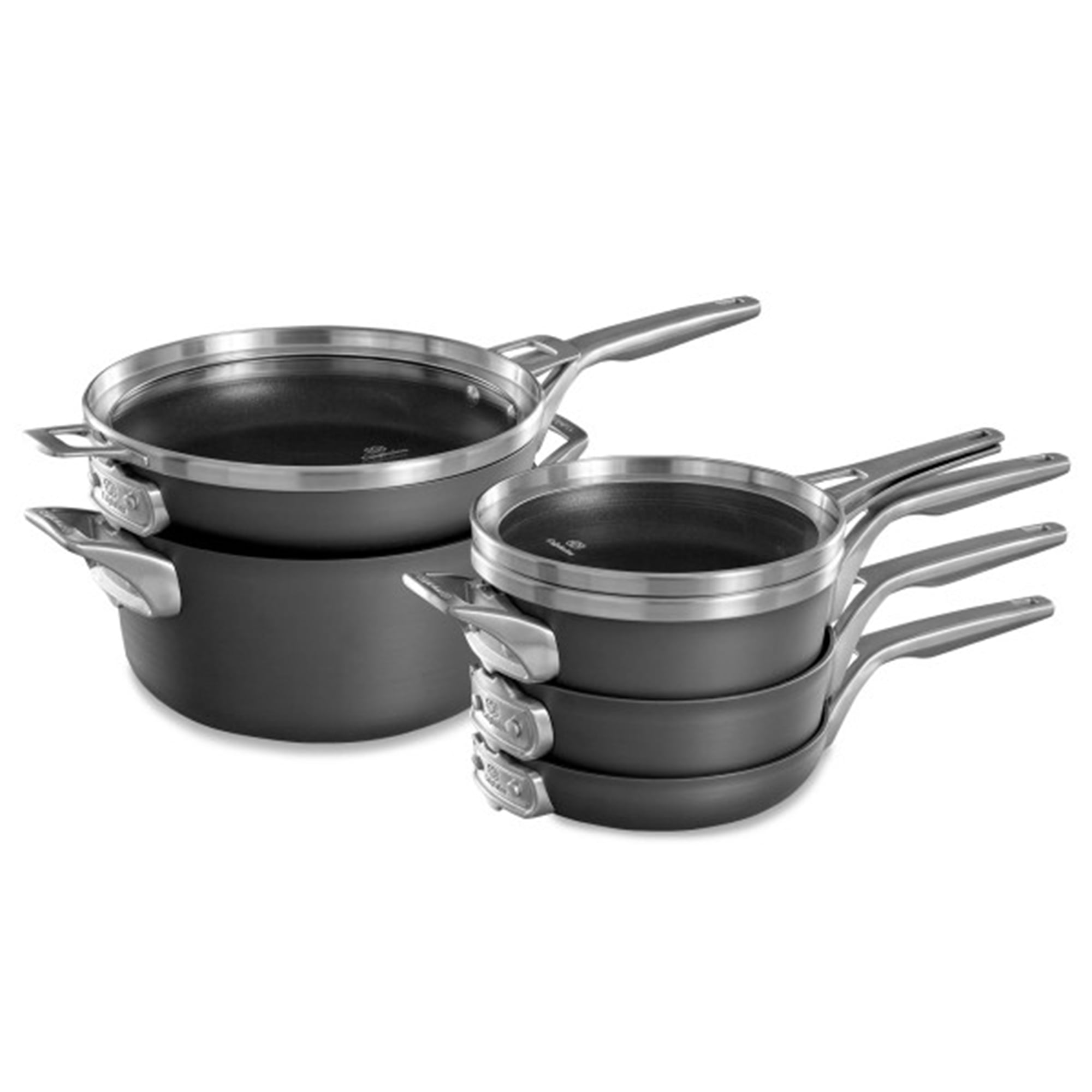 Calphalon Premier 8-Piece Hard-Anodized Nonstick Stackable Pot & Pan ...