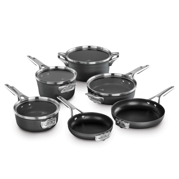 Calphalon Premier Space-Saving Hard-Anodized Nonstick 10-Piece Cookware Set