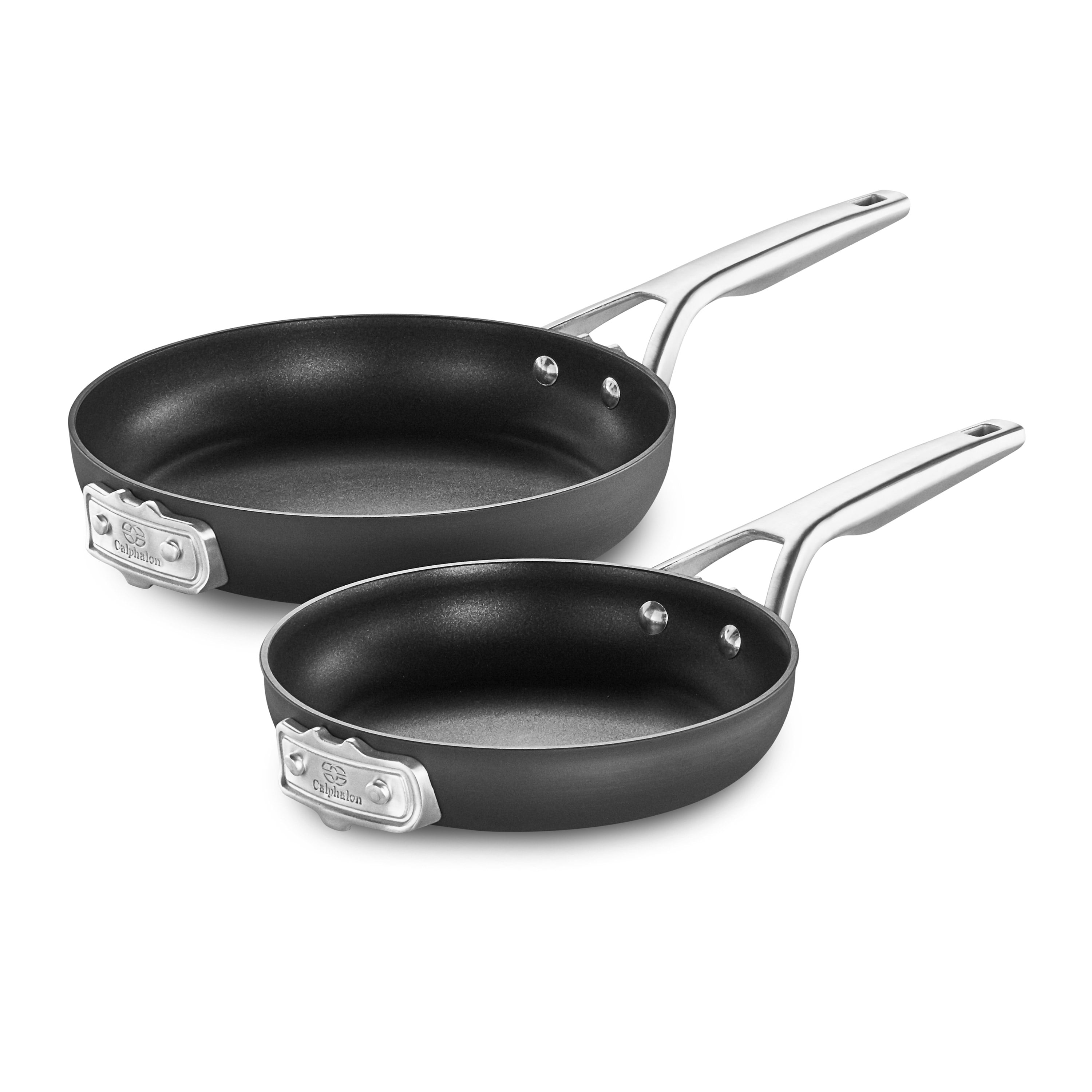 Calphalon Premier Space -Saving Hard-Anodized Nonstick Cookware, 8-Inch and  10-Inch Fry Pan Combo 