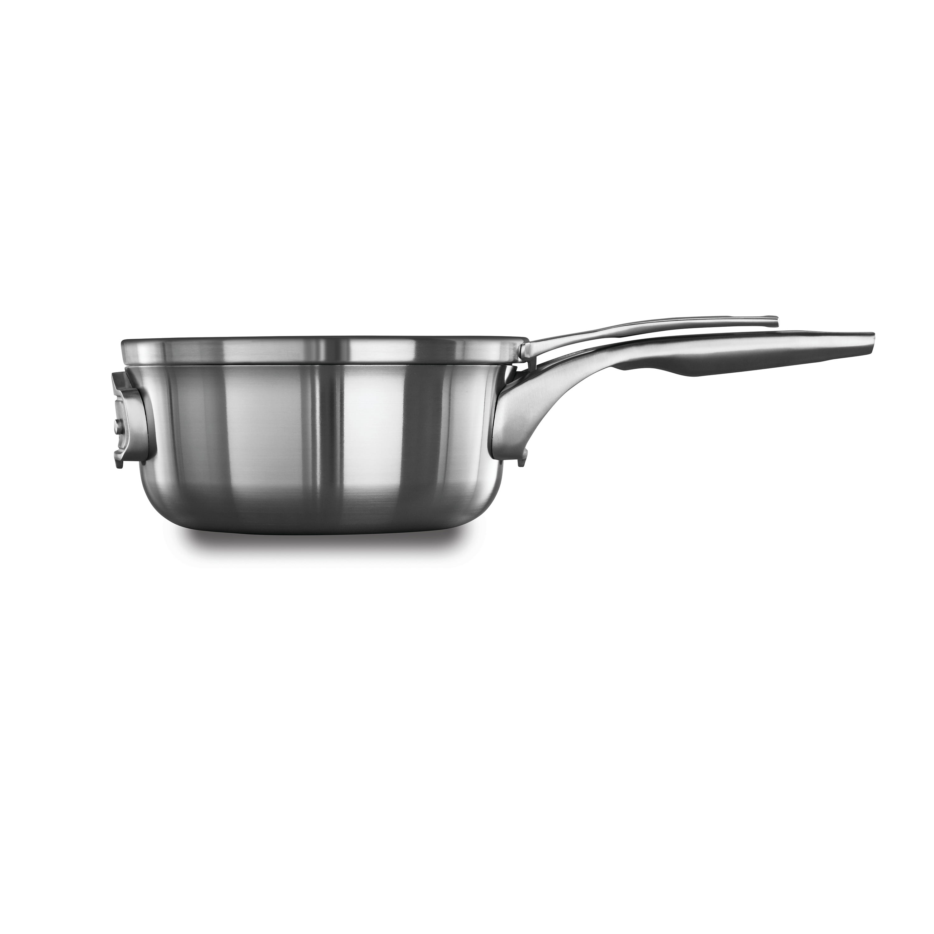 Calphalon Premier Stainless Steel 2.5-Quart Saucepan with Cover, Silver